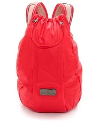 Женский красный рюкзак из плотной ткани от adidas by Stella McCartney