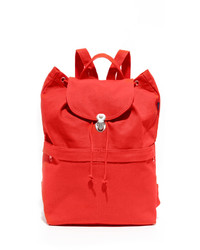 Женский красный рюкзак из плотной ткани от Baggu