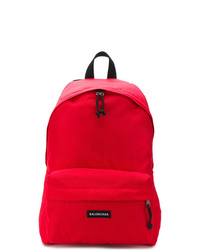 Мужской красный рюкзак из плотной ткани от Balenciaga