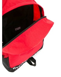 Мужской красный рюкзак из плотной ткани от Hysteric Glamour