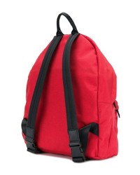 Мужской красный рюкзак с вышивкой от DSQUARED2