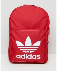 Мужской красный рюкзак с принтом от adidas Originals