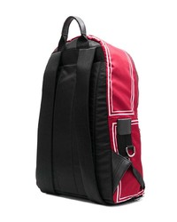 Мужской красный рюкзак с принтом от Dolce & Gabbana