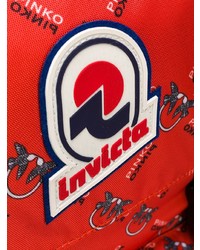 Женский красный рюкзак с принтом от Pinko