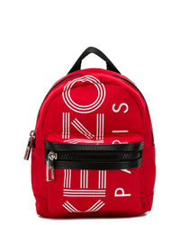Мужской красный рюкзак с принтом от Kenzo