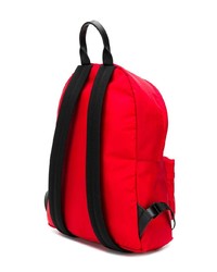 Мужской красный рюкзак с принтом от Versace