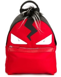 Мужской красный рюкзак от Fendi