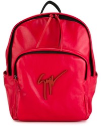 Мужской красный рюкзак от Giuseppe Zanotti Design