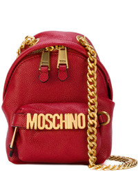 Женский красный рюкзак от Moschino