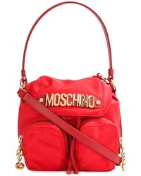 Женский красный рюкзак от Moschino