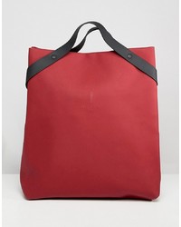 Женский красный рюкзак от Rains