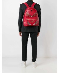 Мужской красный рюкзак от MCM