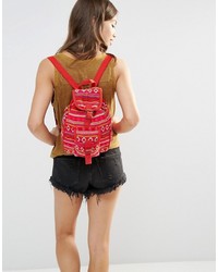 Женский красный рюкзак от Reclaimed Vintage