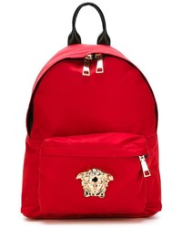 Мужской красный рюкзак от Versace
