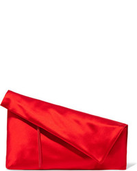Красный сатиновый клатч от Diane von Furstenberg