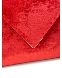 Красный сатиновый клатч от Tyler Ellis