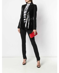 Красный сатиновый клатч от Versace