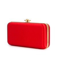 Красный сатиновый клатч от Versace