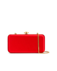 Красный сатиновый клатч от Versace
