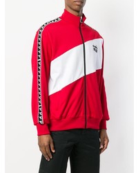 Мужской красный свитер на молнии от MSGM