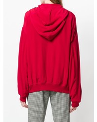 Женский красный свитер на молнии от Haider Ackermann