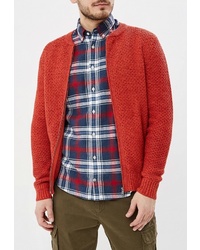 Мужской красный свитер на молнии от Top Secret