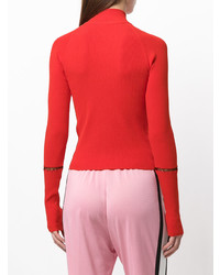 Женский красный свитер на молнии от Alyx