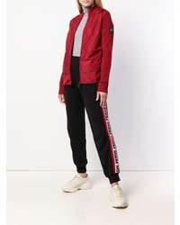 Женский красный свитер на молнии от Canada Goose