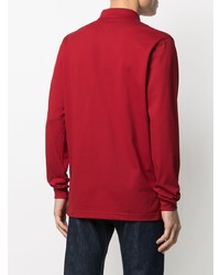 Мужской красный свитер с воротником поло от Tommy Hilfiger