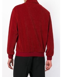 Мужской красный свитер с воротником поло от Givenchy