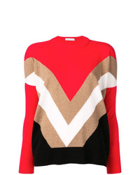 Женский красный свитер с круглым вырезом с принтом от Giada Benincasa