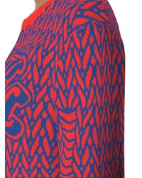 Женский красный свитер с круглым вырезом с принтом от Opening Ceremony