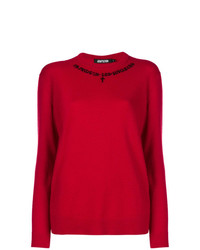Женский красный свитер с круглым вырезом от Adaptation