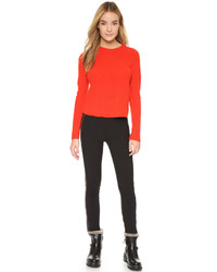 Женский красный свитер с круглым вырезом от Rag & Bone