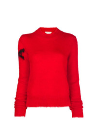 Женский красный свитер с круглым вырезом от Alyx