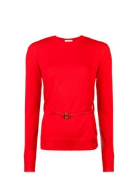 Женский красный свитер с круглым вырезом от Alyx