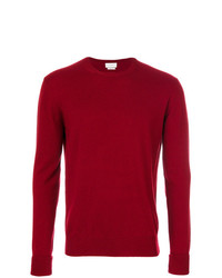 Мужской красный свитер с круглым вырезом от Ballantyne
