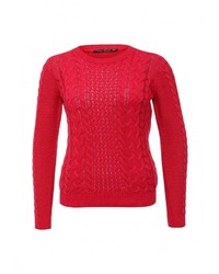 Женский красный свитер с круглым вырезом от Befree