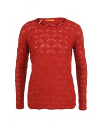 Женский красный свитер с круглым вырезом от BOSS ORANGE