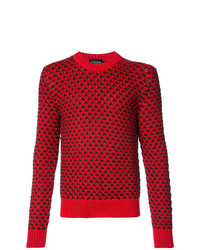 Мужской красный свитер с круглым вырезом от Calvin Klein 205W39nyc