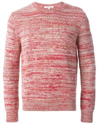 Мужской красный свитер с круглым вырезом от Carven