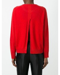 Женский красный свитер с круглым вырезом от Isabel Marant