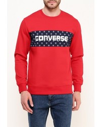 Мужской красный свитер с круглым вырезом от Converse
