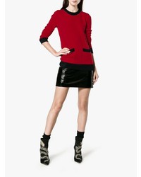Женский красный свитер с круглым вырезом от Gucci