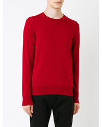 Мужской красный свитер с круглым вырезом от Kent & Curwen
