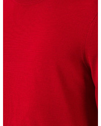 Мужской красный свитер с круглым вырезом от Kent & Curwen