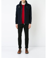 Мужской красный свитер с круглым вырезом от Kent & Curwen