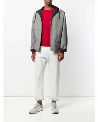 Мужской красный свитер с круглым вырезом от Maison Margiela