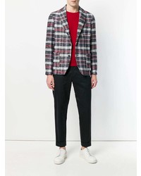 Мужской красный свитер с круглым вырезом от Altea