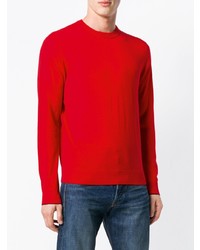 Мужской красный свитер с круглым вырезом от Ps By Paul Smith